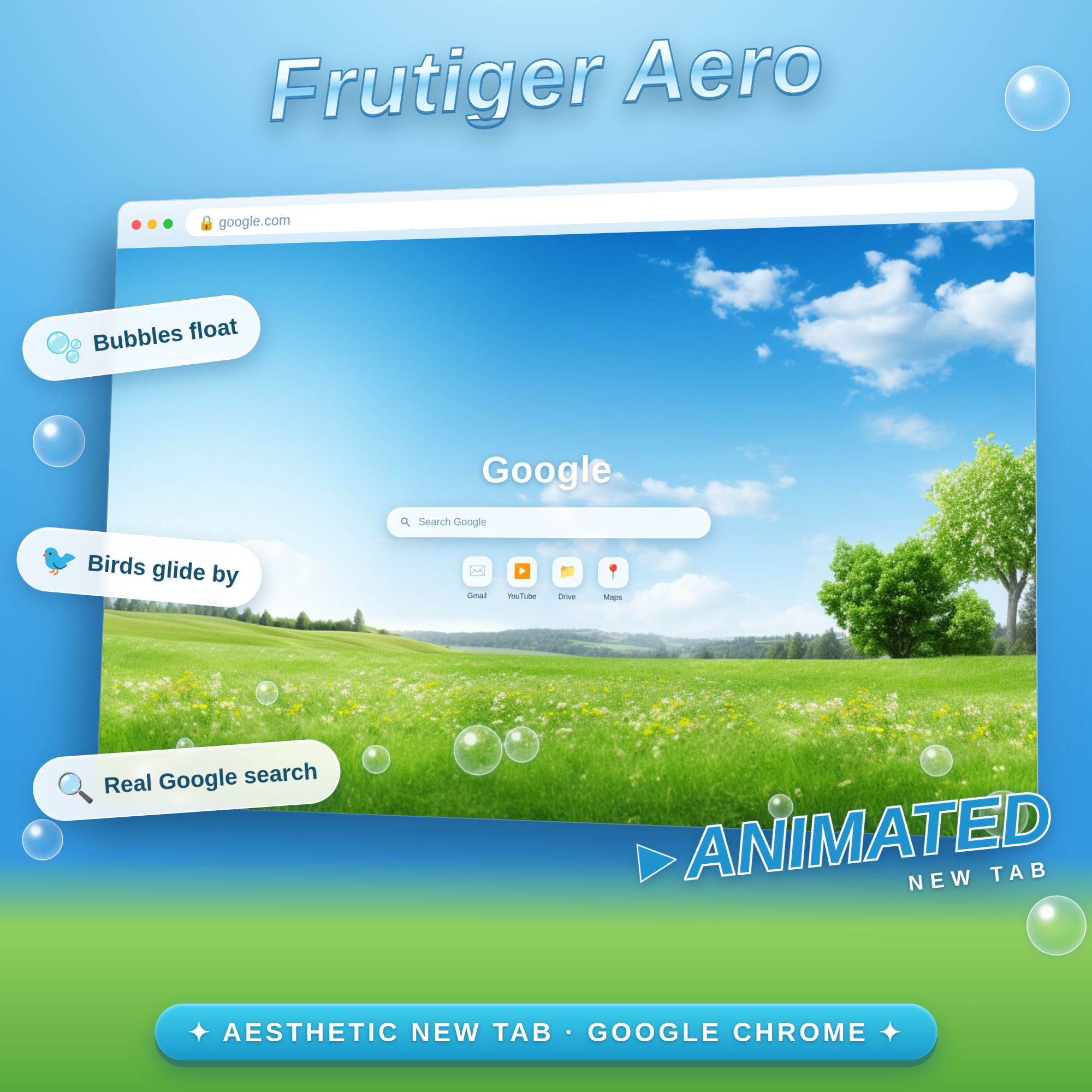 Frutiger Aero New Tab