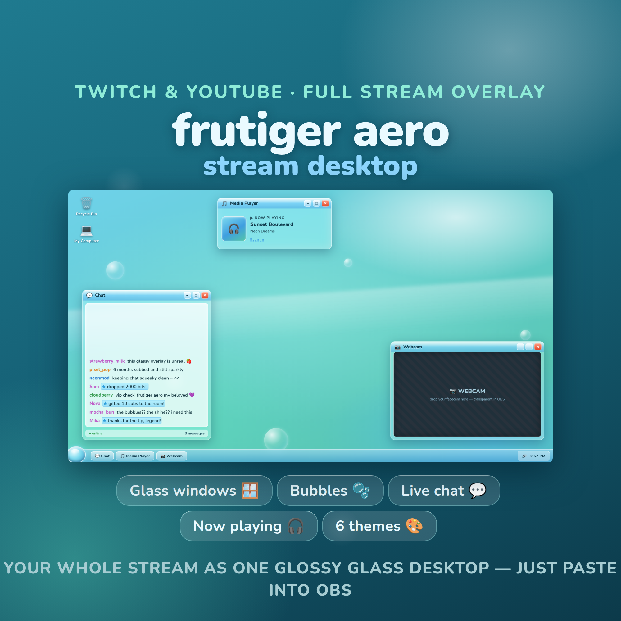 Frutiger Aero Stream Desktop