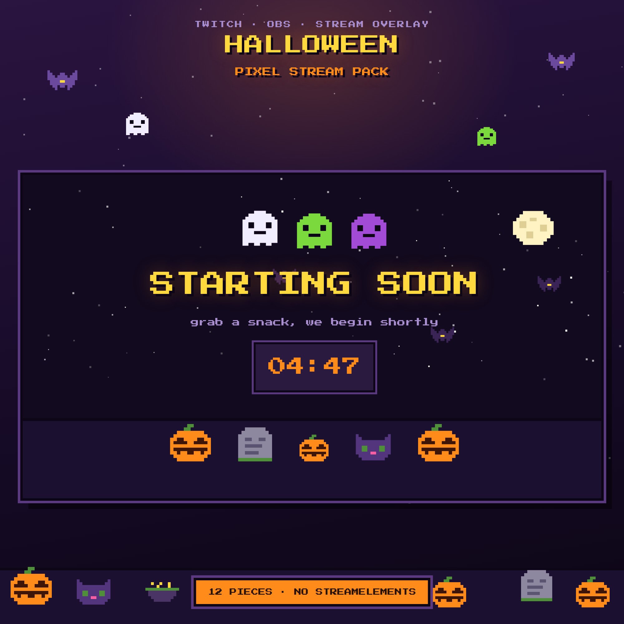 Halloween Pixel Stream Pack