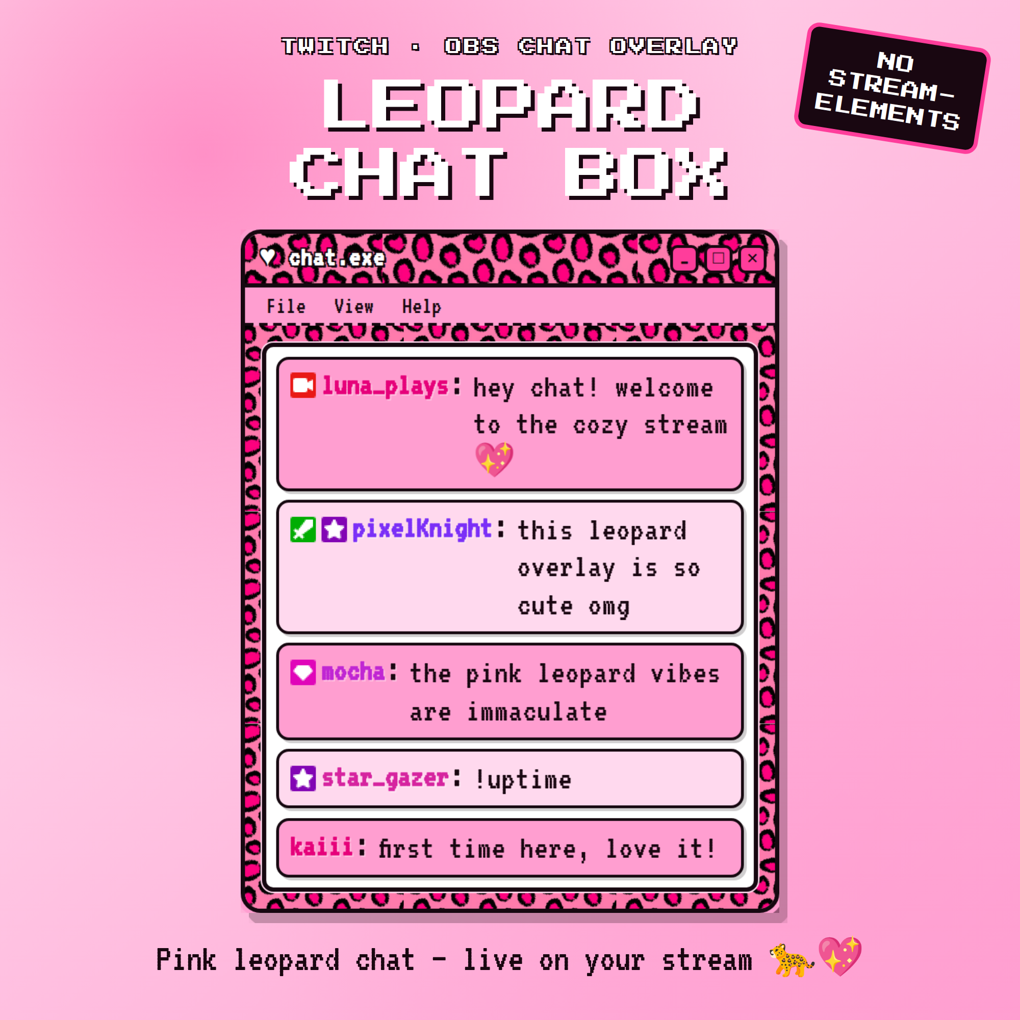 Leopard Chat Box