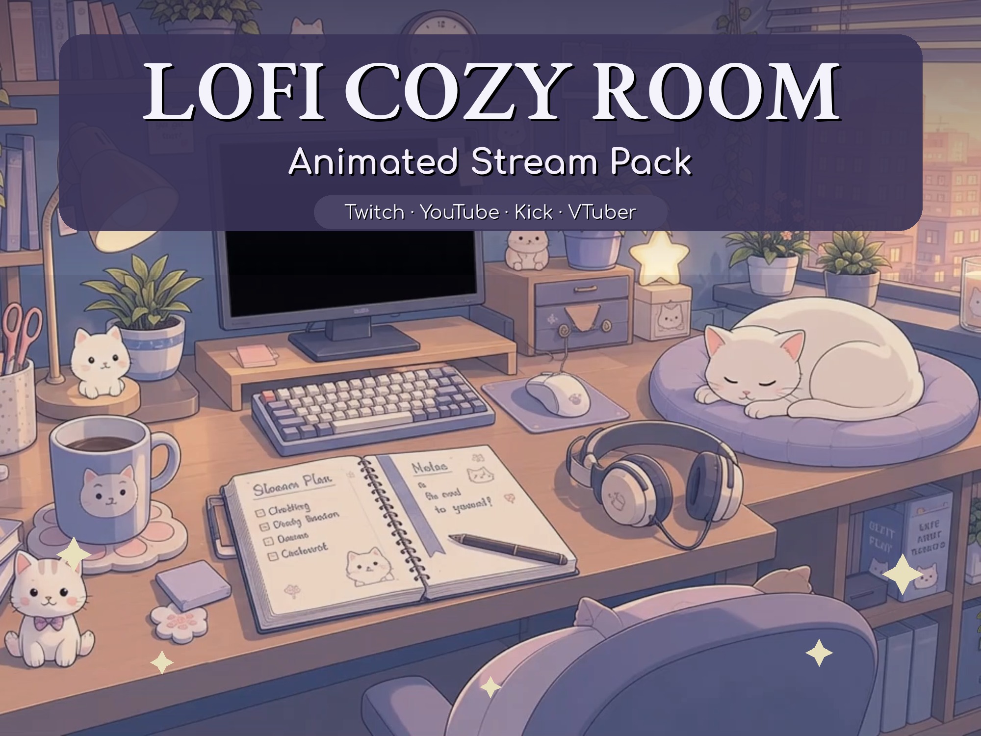Lofi Cozy Room Stream Pack