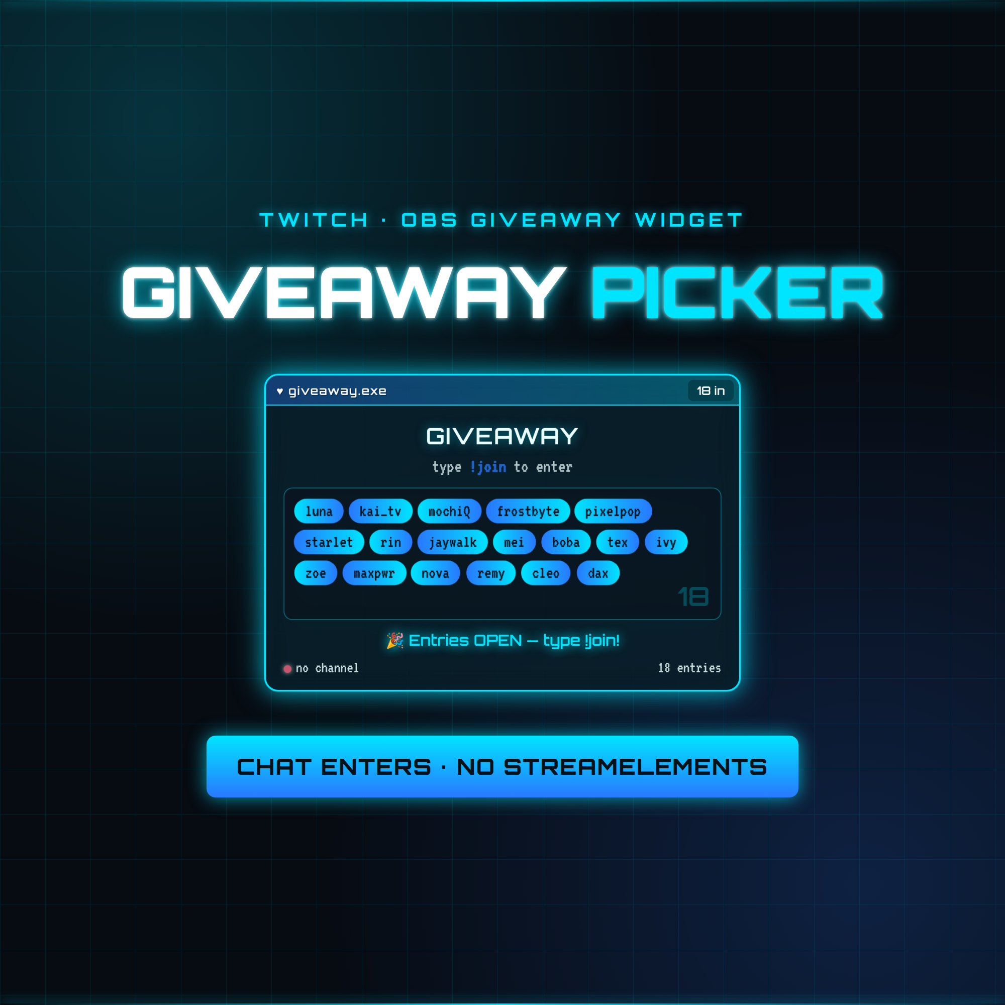 Neon Giveaway Picker