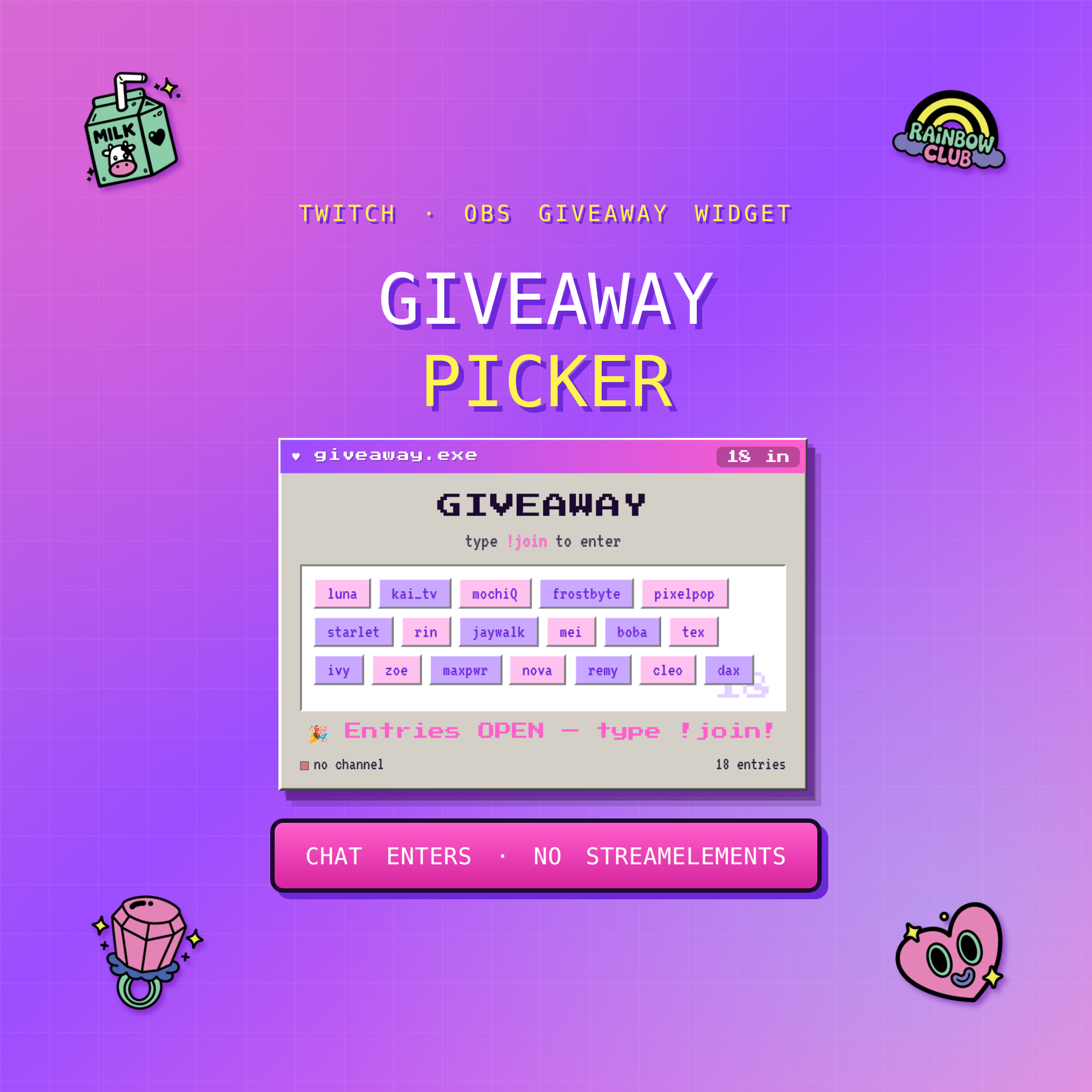 Y2K Giveaway Picker