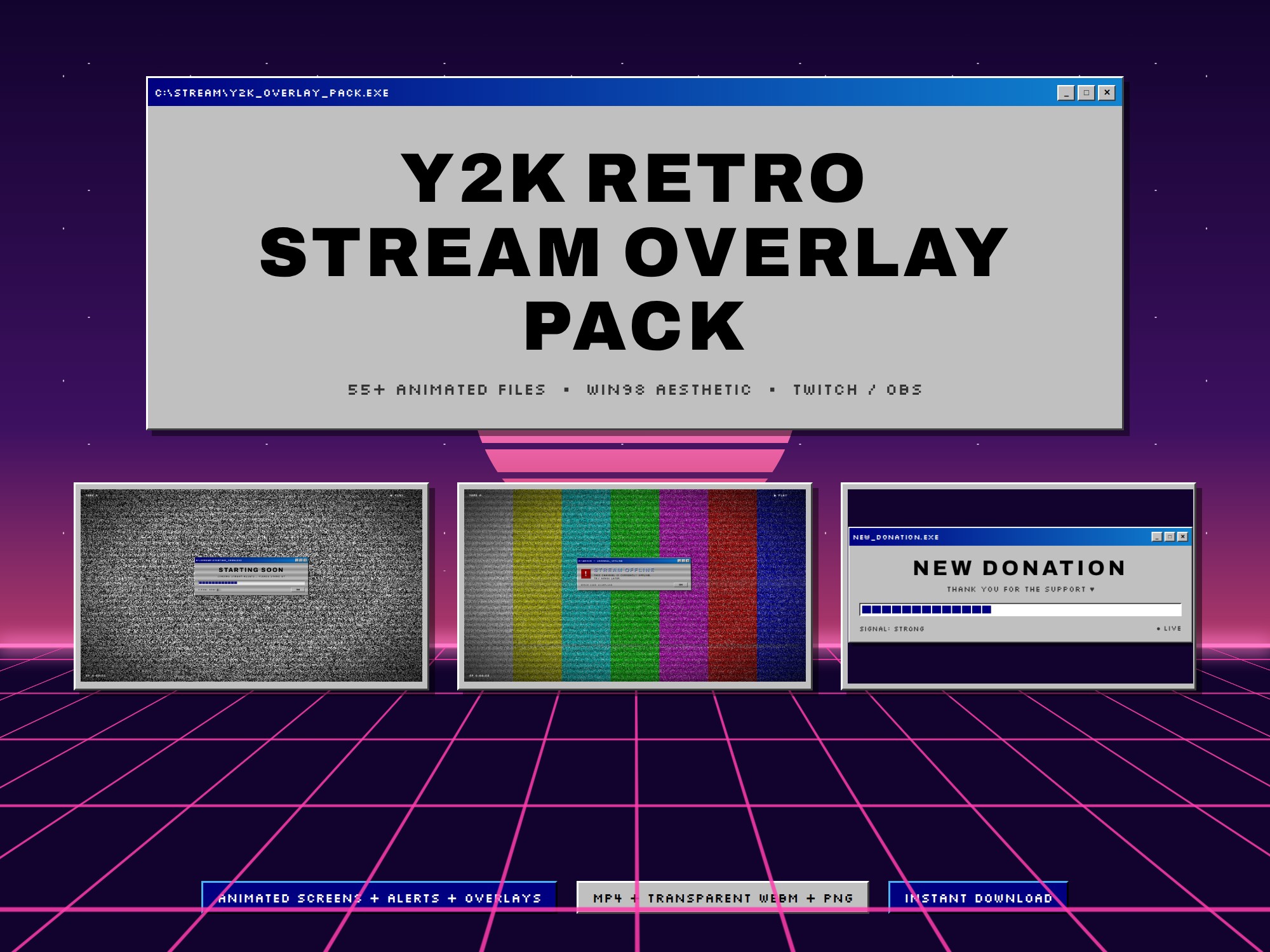 Y2K VHS Overlay Pack